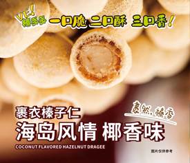 Coconut Flavored Hazelnut Dragee