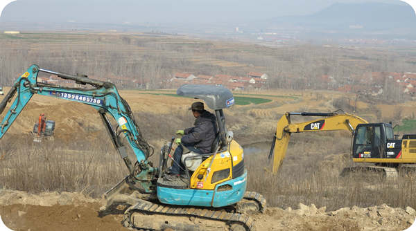 华山榛业万亩榛子标准化示范基地建设中